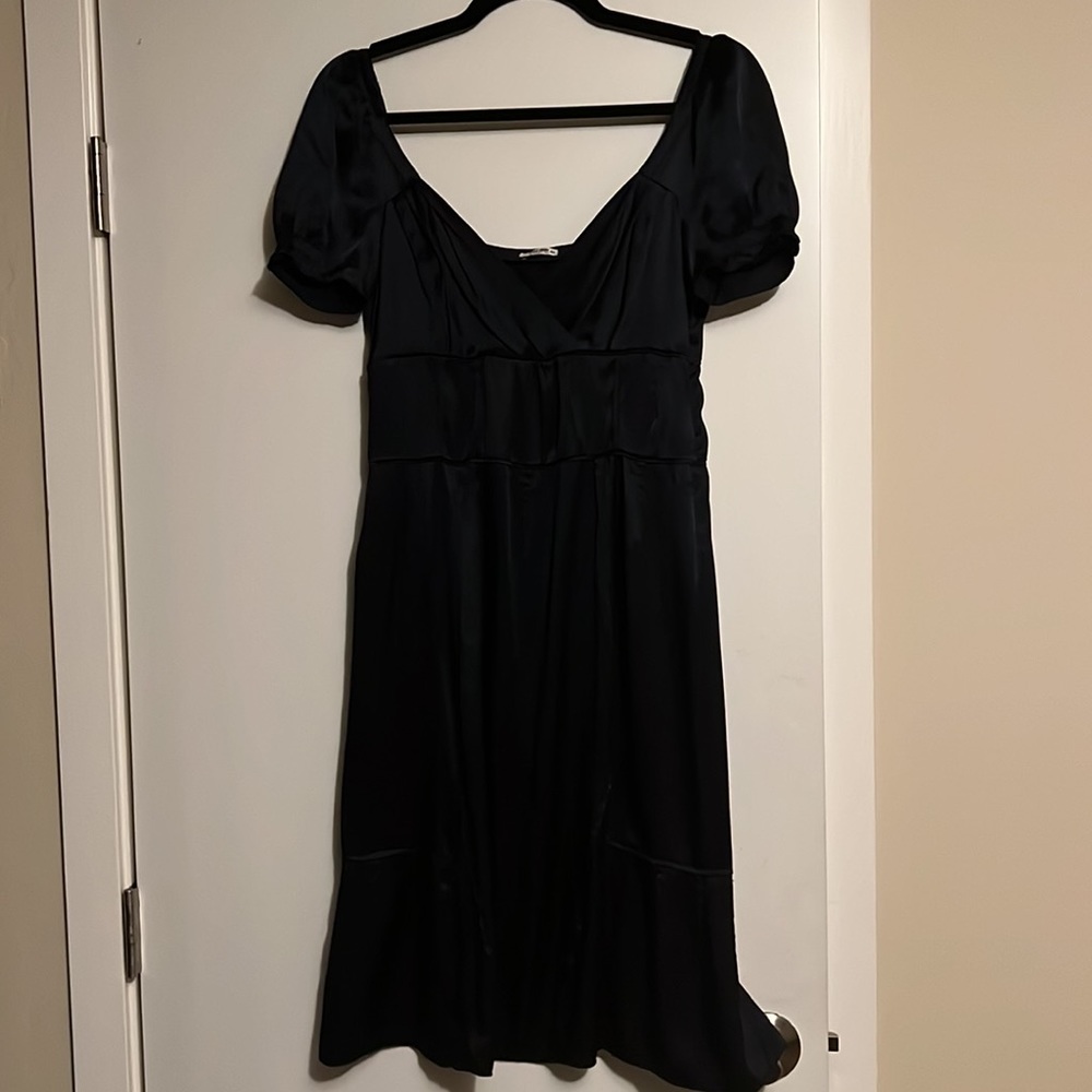Miu Miu made in Italy size 42 dress black feels like silk beautifully pre loved